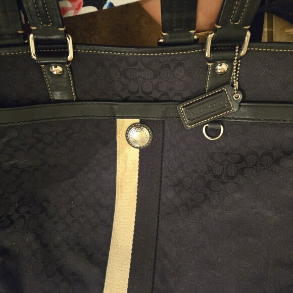 COACH DIAPER BAG Black Tote - Picture 5 of 5